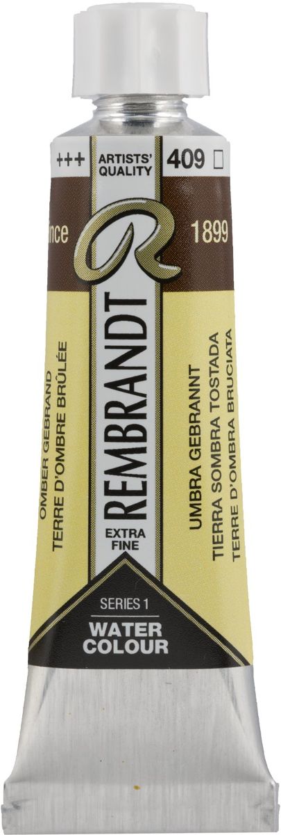 Rembrandt Water Colour tube 10ml | Burnt Umber (409)